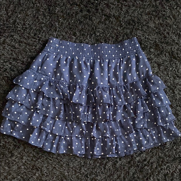 Hollister Navy Polka Dot Mini Skirt size M - Picture 3 of 5
